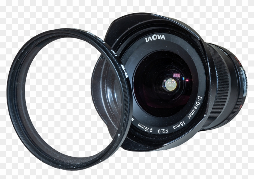 Laowa 15mm Front View With Filter - Camera Lens Clipart