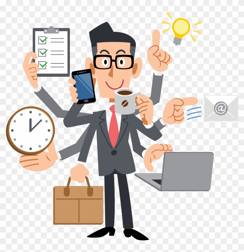 Manager Clipart Football Manager - Multitasking Manager - Png Download #5402334