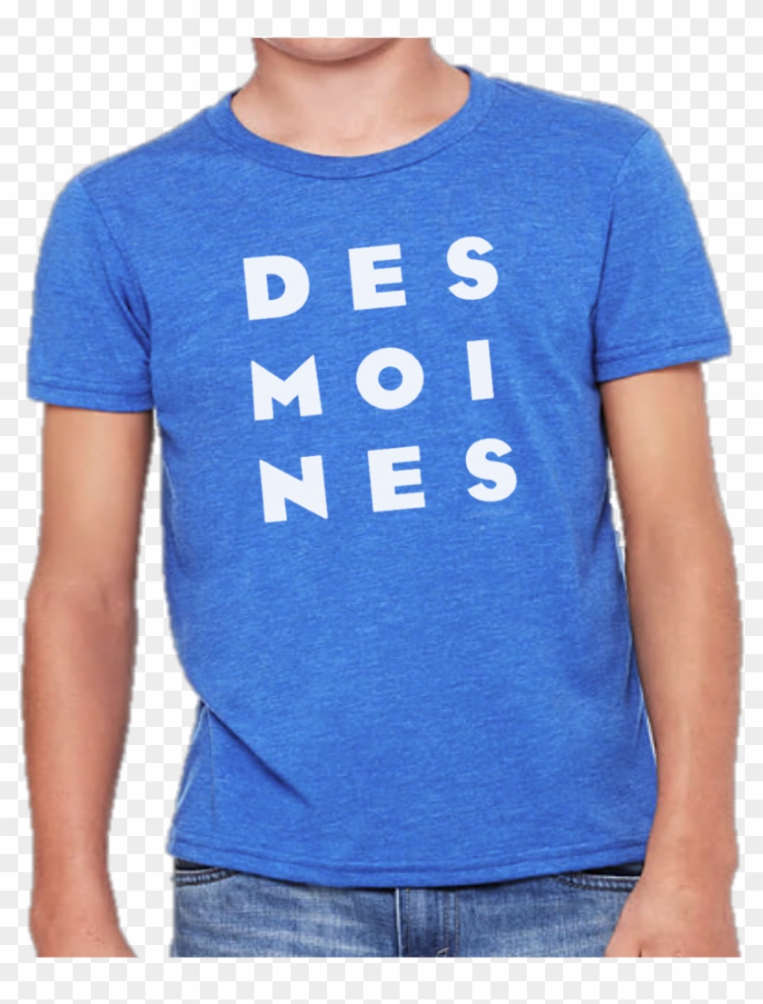 Kids Des Moines Stack Tee-royal - T-shirt Clipart #5402888