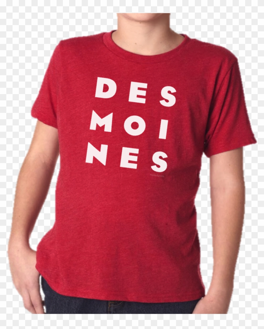 Kids Des Moines Stack Tee-red - T-shirt Clipart #5402987