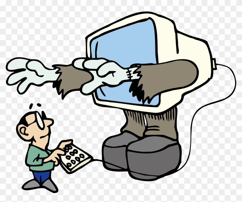 We Couldn't Post Some It Horror Stories Without A Cabling - Gambar Vektor Komputer Kartun Clipart #5403152