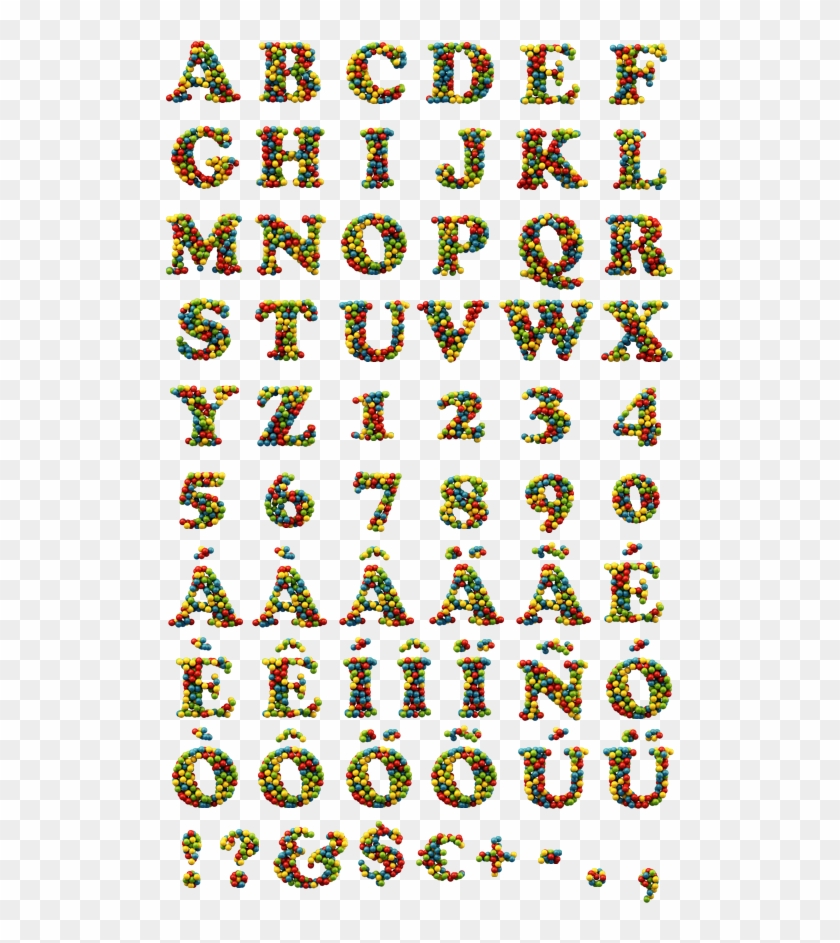 Color Balls Alphabet - Paper Clipart