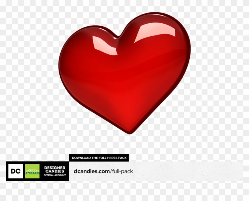 Share This Image - Coração 3d Render Clipart