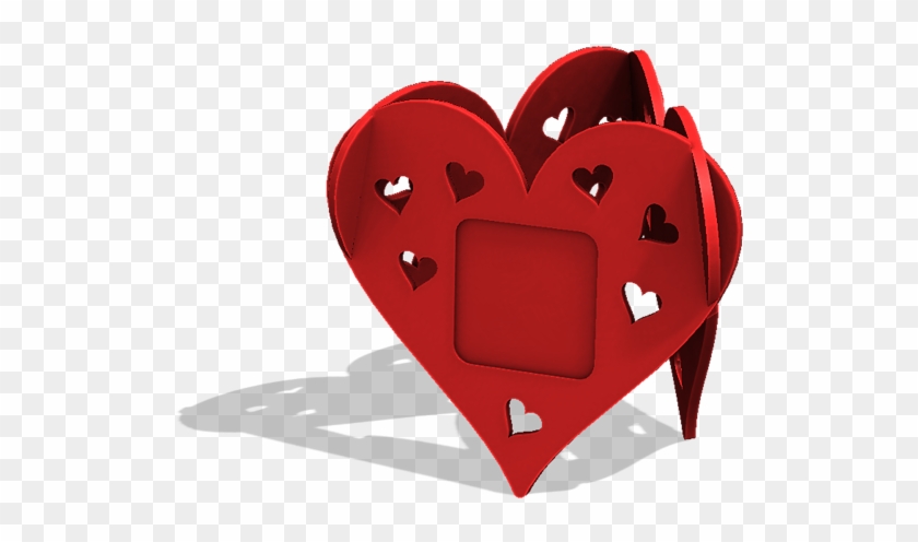 Heart Photo Frame 3d Model Stl - Hd Photo Frame 3d Png Clipart #5403803