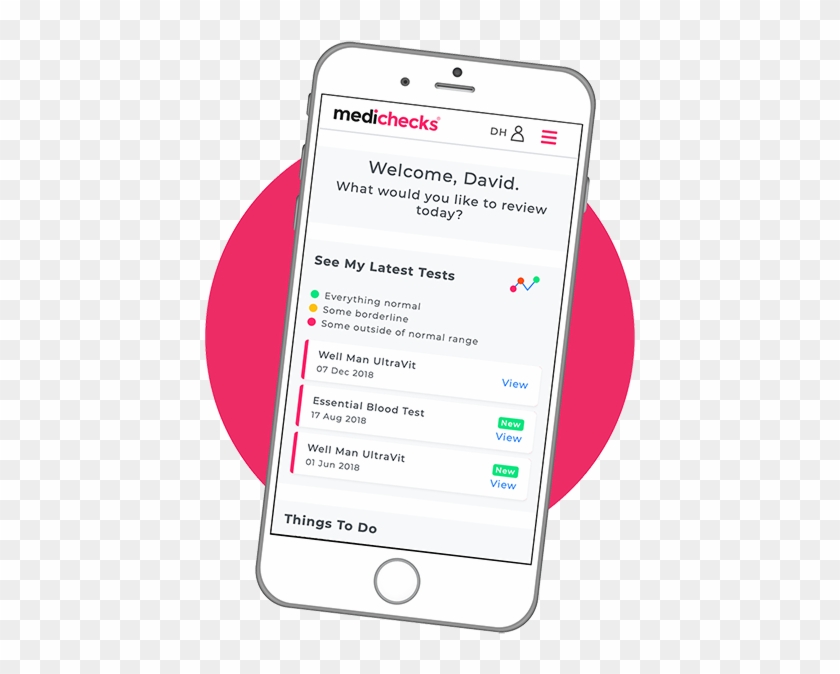 See All Your Results And History In My Medichecks - Iphone Clipart