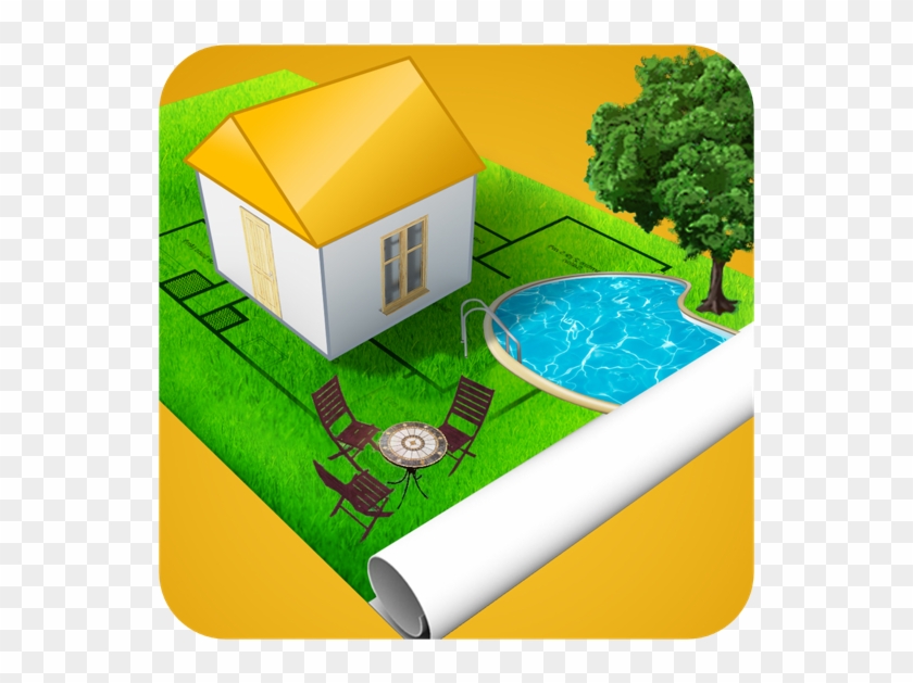 Home Design 3d Outdoor&garden 4 - 3d Home Design With Garden Clipart #5404135
