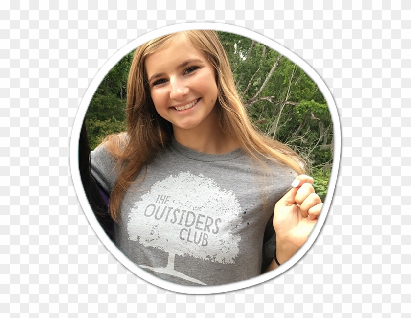 Keep It Outside T-shirt Rust - Girl Clipart #5404500