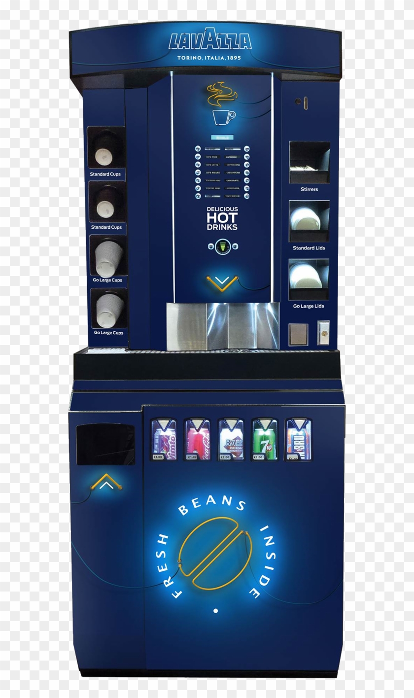 Lavazzabeans And Cold Drink Dispense Tower - Lavazza Coffee Vending Machine Clipart