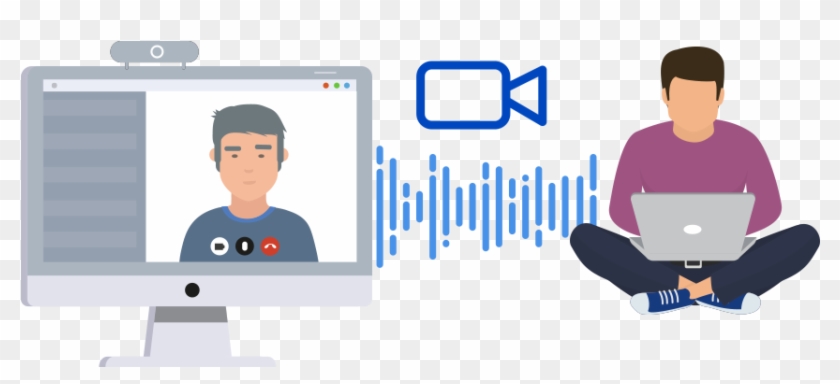 One To One Video Calls - Cartoon Clipart