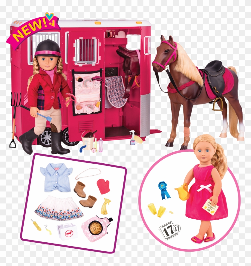 Riding Bundle Set All Components - Our Generation Doll And Horse Clipart