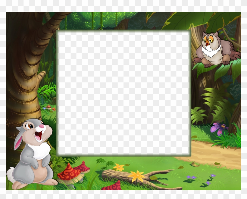 See Here Clip Art Borders And Frames Free Images - Kids Photo Frame Png Transparent Png