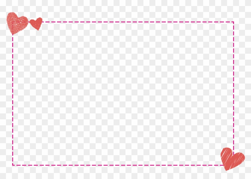Photo Frame Border Design - Simple Pink Frame Png Clipart