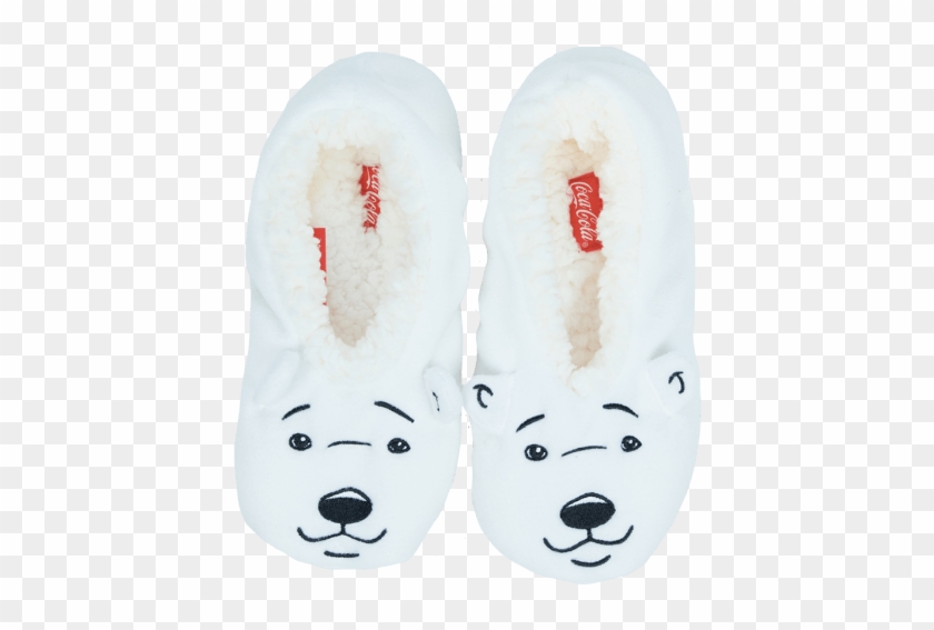 Coca-cola Polar Bear Sleep Socks - Slipper Clipart #5406844
