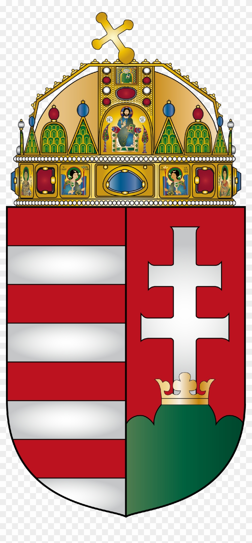 Coat Of Arms Of Hungary - Hungary Consulate Clipart #5407030