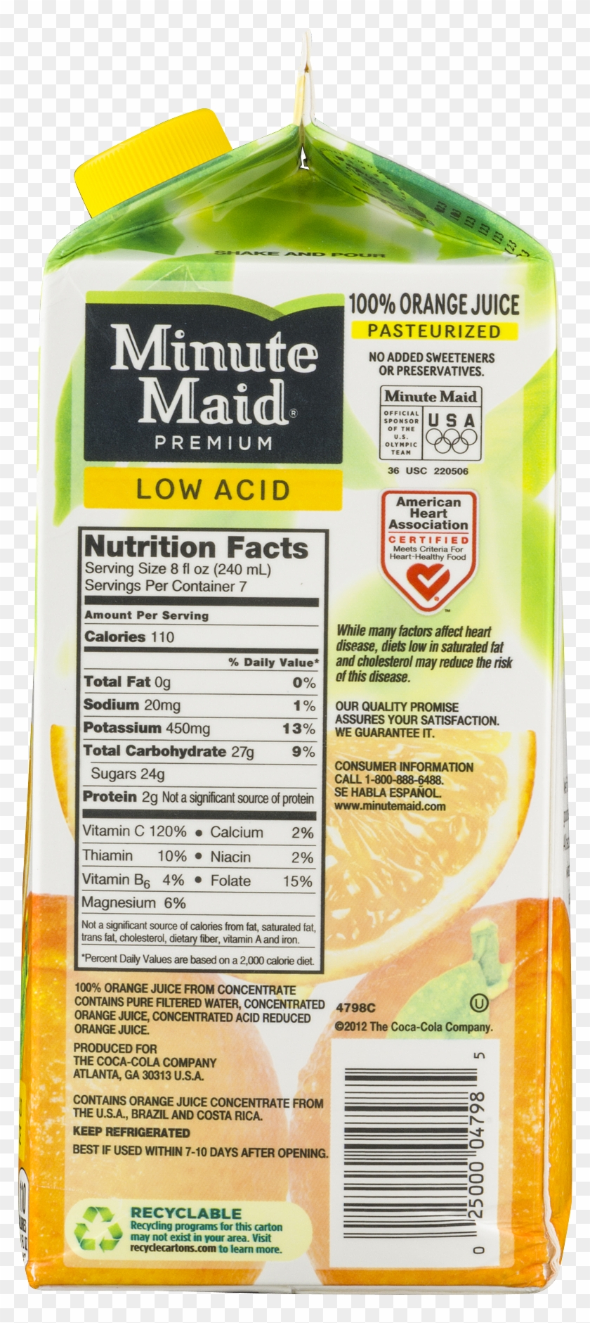 Minute Maid Orange Juice Clipart