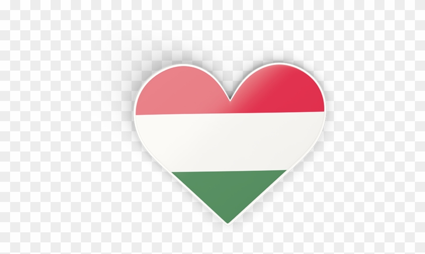 Illustration Of Flag Of Hungary - Hungarian Heart Png Clipart