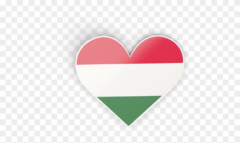 Illustration Of Flag Of Hungary - Hungarian Heart Png Clipart #5407243