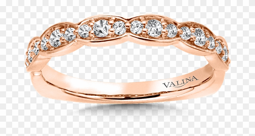 Stock - Rose Gold Diamond Wedding Rings For Women Clipart #5407388