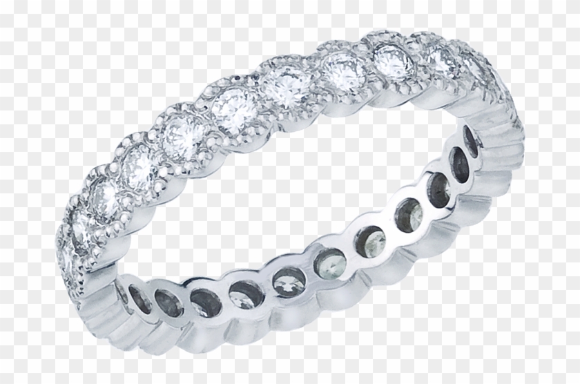 Go To Image - Bezel Milgrain Wedding Band Clipart #5407431