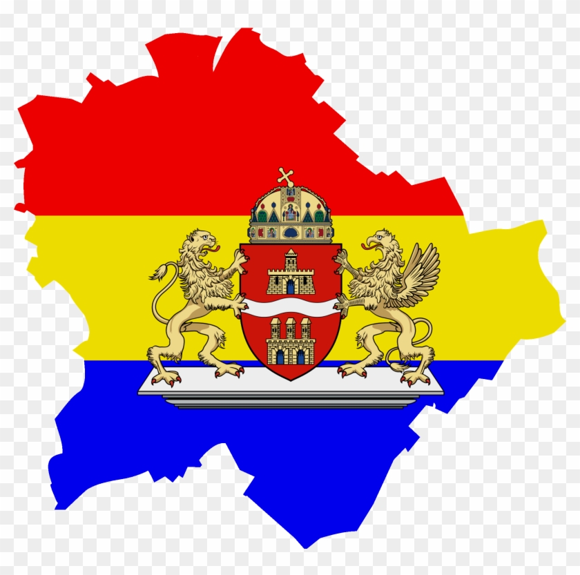 Budapest Map Silhouette Clipart