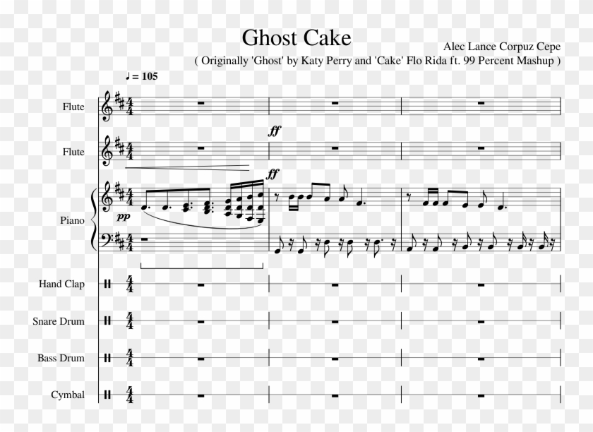 Ghost Cake Sheet Music Composed By Alec Lance Corpuz - Sheet Music Clipart