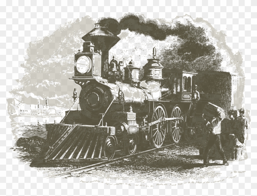 This Free Icons Png Design Of Vintage Train 07 - Steam Locomotive Clipart #5409189