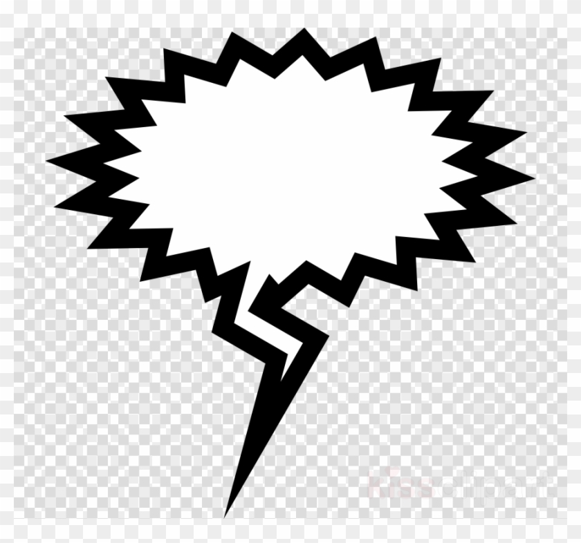 Speech Bubbles Clipart - Angry Speech Bubble Png Transparent Png