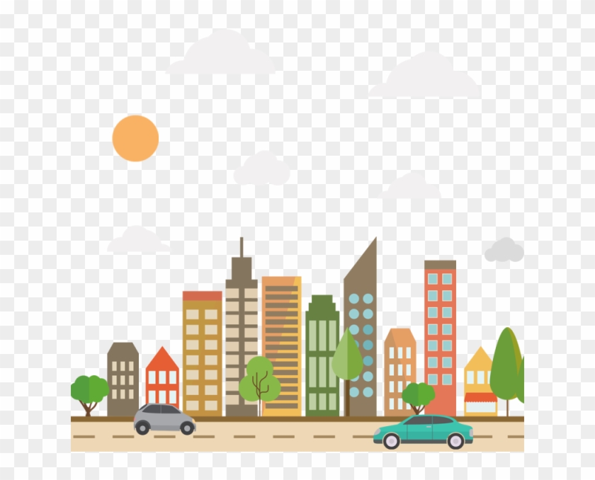 Tags - - City Road Vector Png Clipart #5410374
