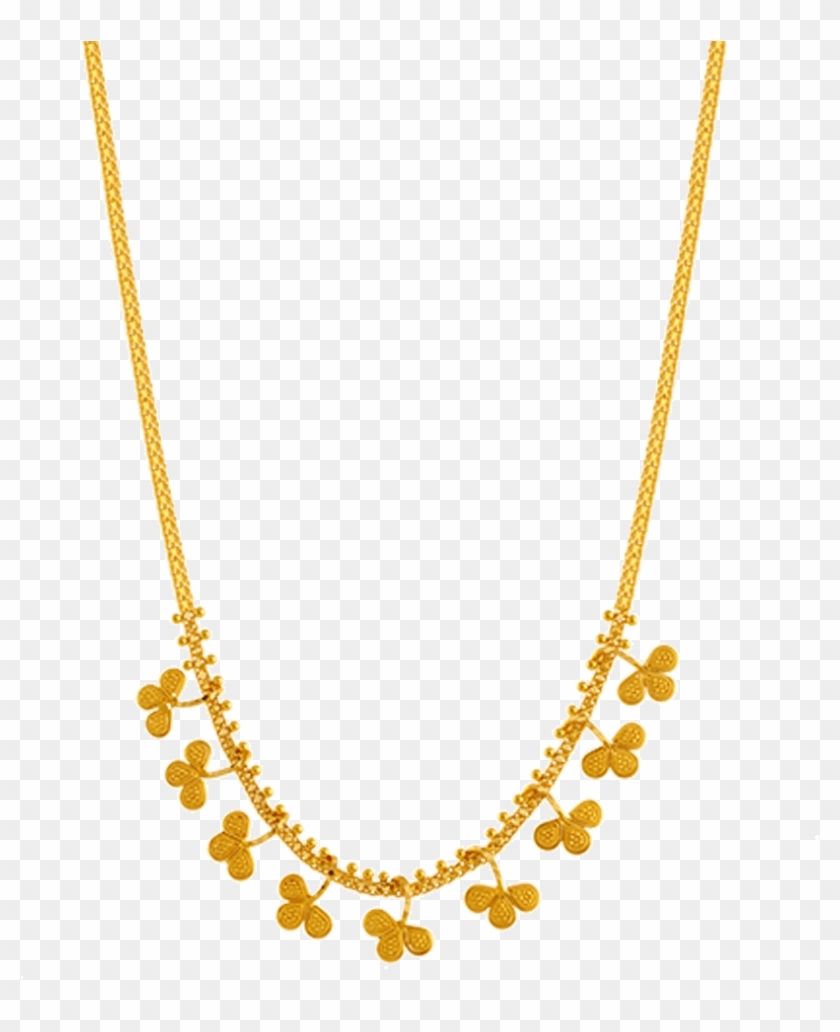 Chandra Jewellers 22k Yellow Gold Neckless - Lightweight Gold Anjali Jewellers Collection With Price Clipart #5410809