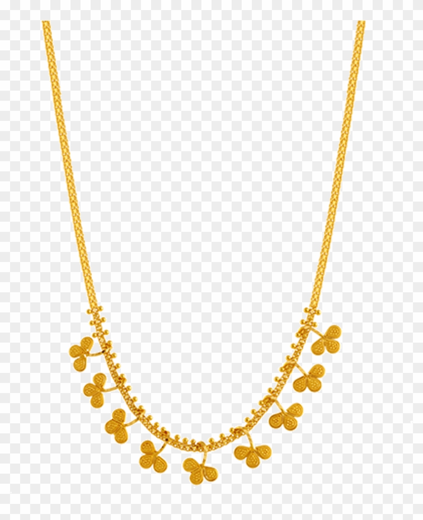 Chandra Jewellers 22k Yellow Gold Neckless - Lightweight Gold Anjali Jewellers Collection With Price Clipart