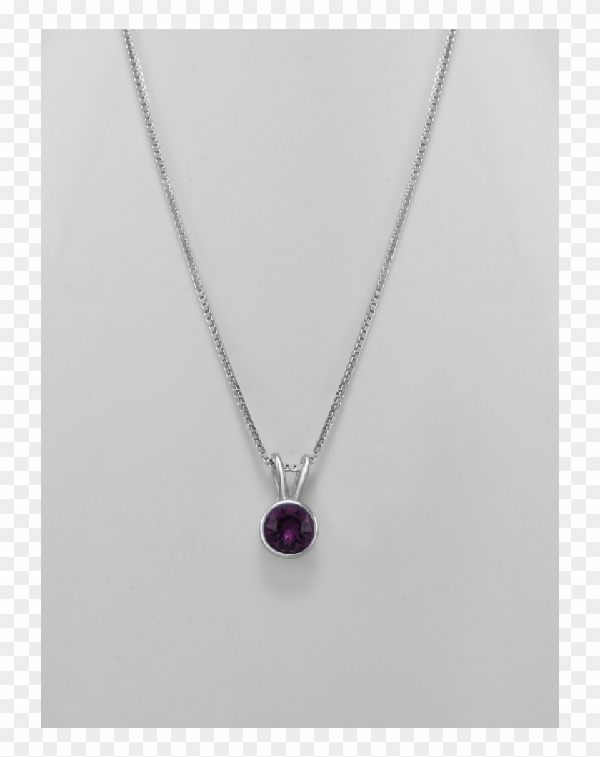 Neckless Swarovski Amethyst - Locket Clipart #5410958