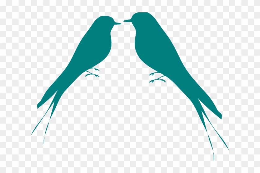 2 Love Birds Clipart - Png Download