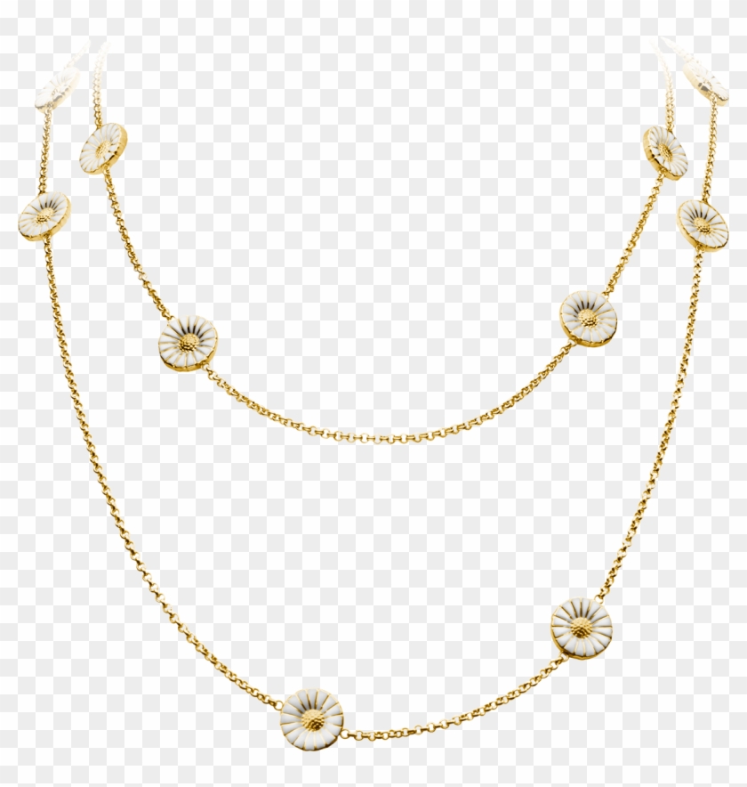 A Simple Yet Elegant Neckless From Georg Jensen - Georg Jensen Silver Daisy Necklace Clipart