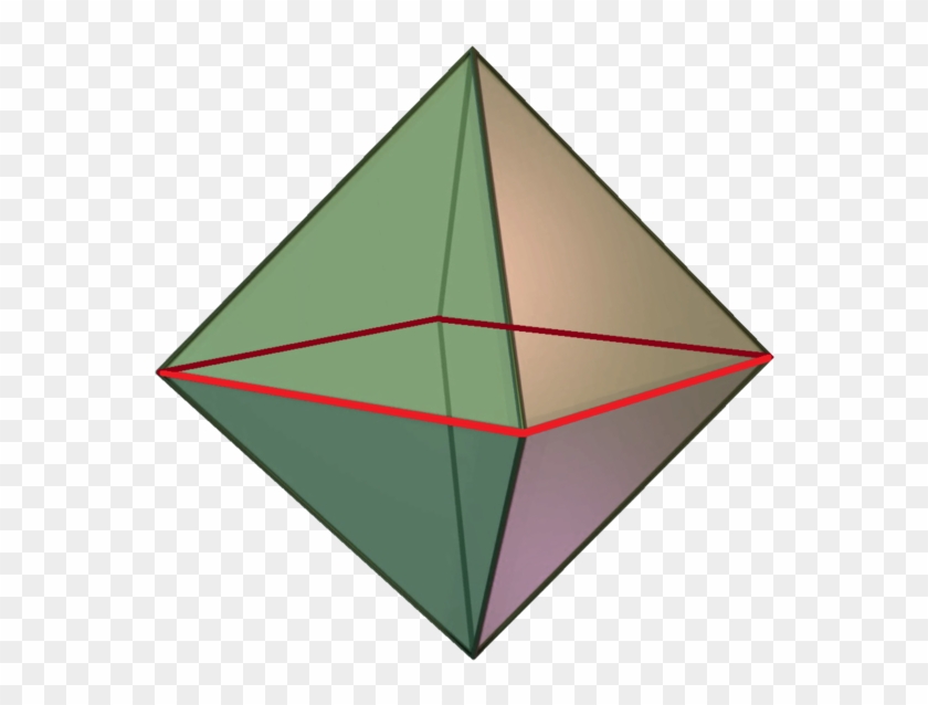 Van Oss Square Hole In Octahedron - Octahedron In Square Clipart #5411131