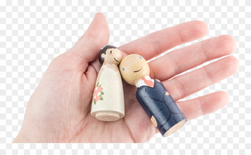 Hand-painted To Look Just Like You Custom Wooden Wedding - Play-doh Clipart