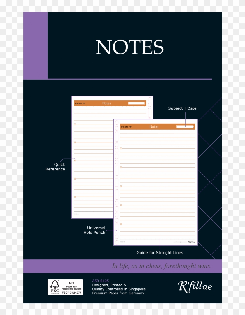 Notes - A5 3z Planning System Futuring Refill Checklist Clipart #5411542