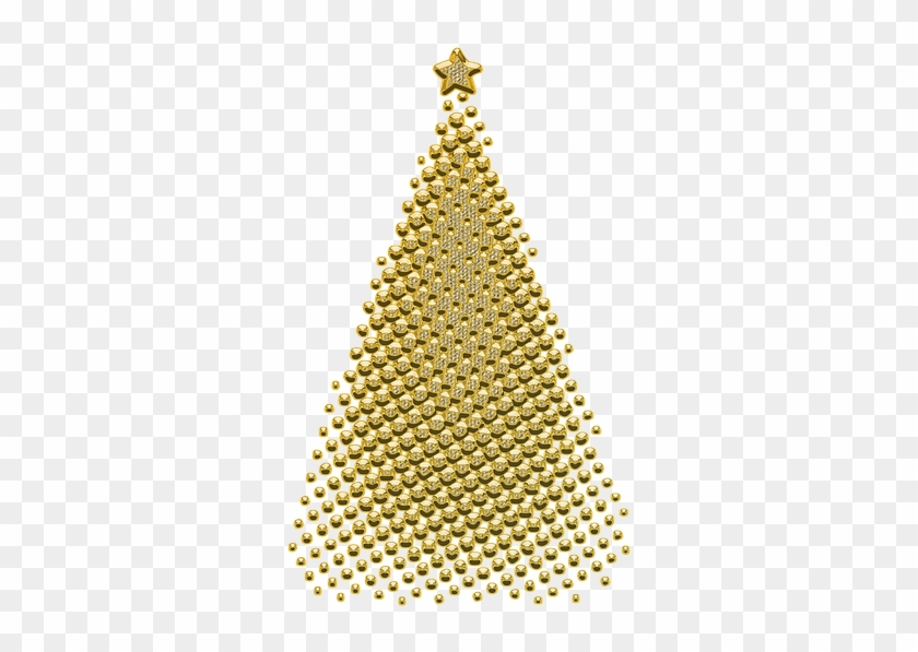 Ornament, Decor, Golden, Christmas - Man Long Hair Vector Clipart