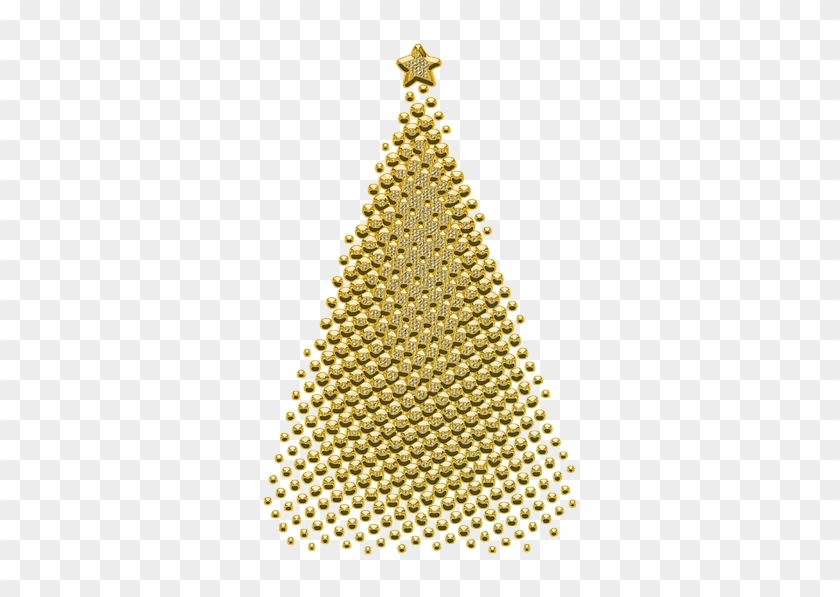 Ornament, Decor, Golden, Christmas - Man Long Hair Vector Clipart #5411781