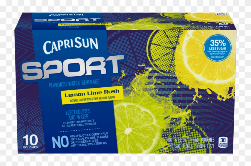 Lemon Lime Rush - Capri Sun Sport Clipart