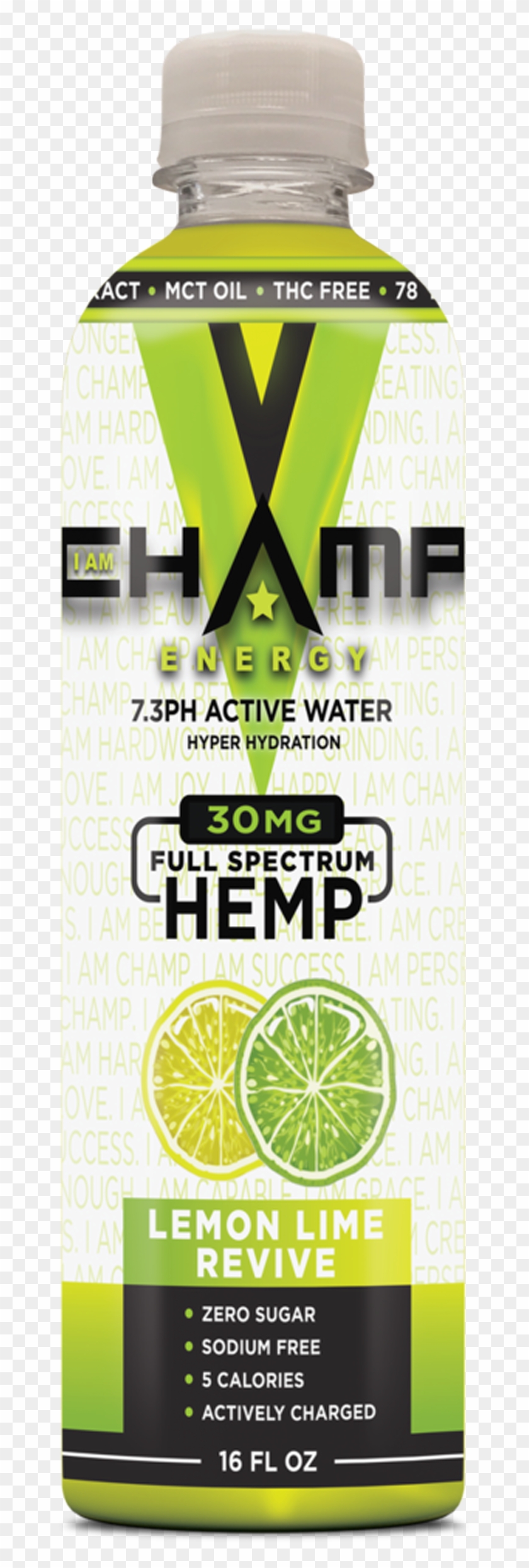 Champ ™ Lemon Lime Nano Infused Cbd - Champ Energy Drink Clipart #5412277