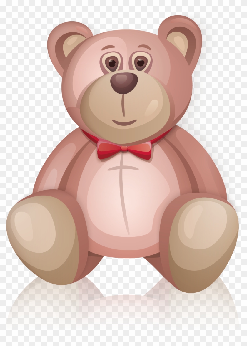 Bear Birthday Illustration - Vector Graphics Clipart