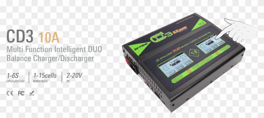 Ev-peak Cd3 10a Rc Balance Charger Banner - Ev Peak C1 Xr Clipart