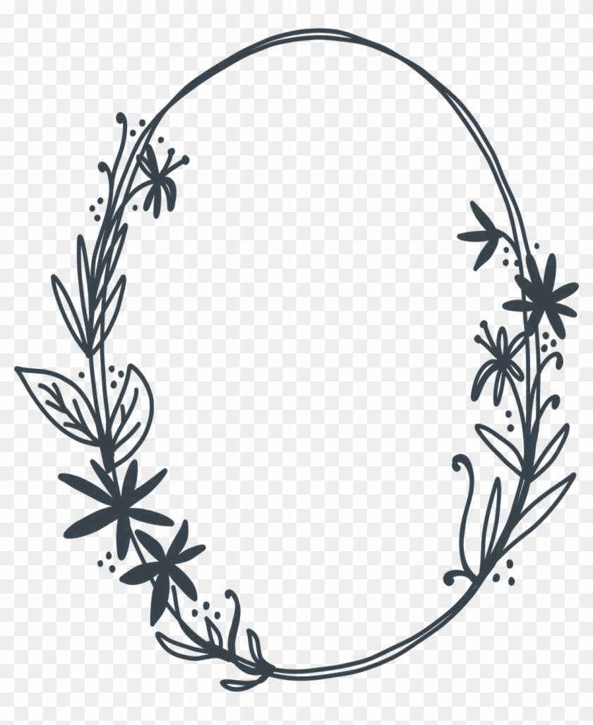 Flower Frame Svg Cut File Clipart