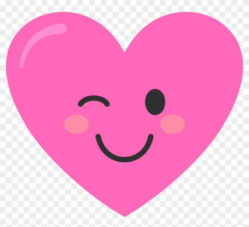 Winky Pink Heart - Escudo De Super Mama Clipart