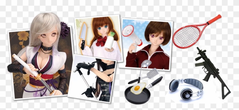 Soft Toys, Weapons, Headphones, And Sometimes Copyrighted - Girl Clipart