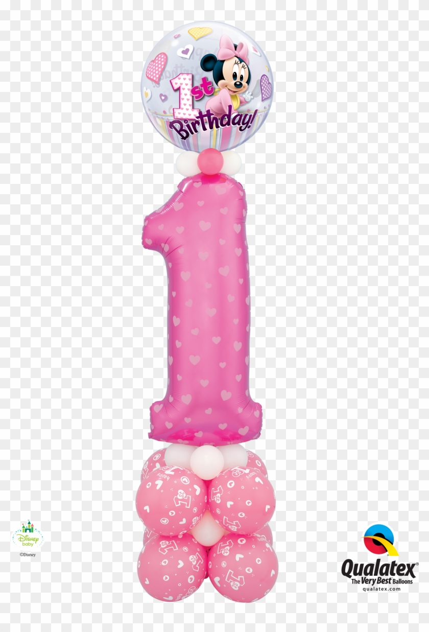 Minnie's 1st $100 - Qualatex Balloons Clipart #5414239