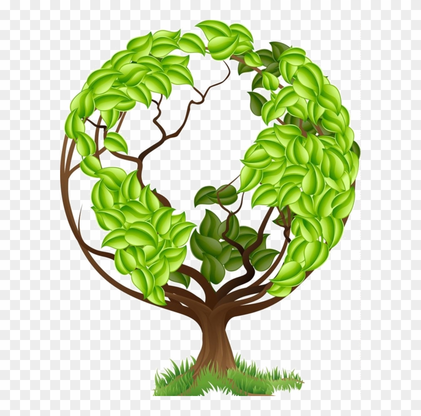 Arbres - Page - Tree And Globe Clipart