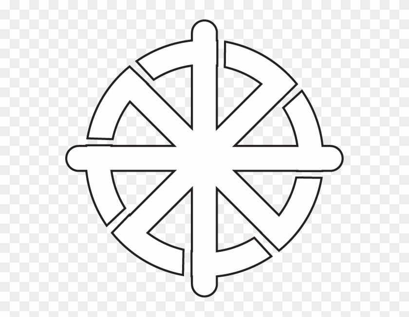 Buddhism - Gold Dharma Wheel Clipart #5414804