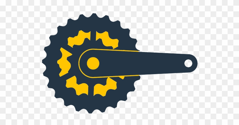Cogwheel/derailleur Front Icon - Mechanical Components Clipart #5415394