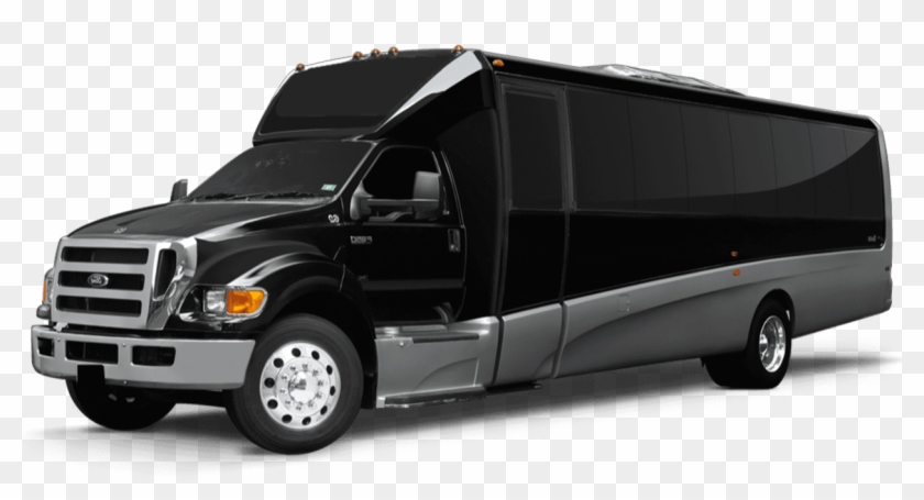 40 Passenger Party Bus - Black Party Bus Png Clipart #5415404